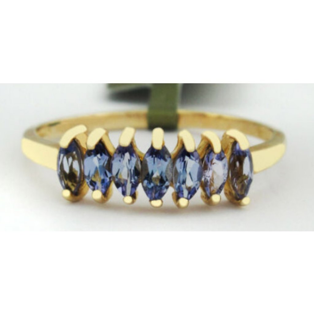 Genuine 1.40 Cts Tanzanite Ring 10k Gold